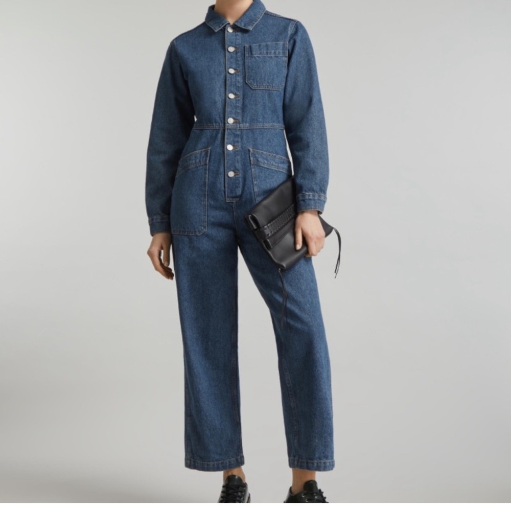 Lisa Says Gah - Farrah Coverall, medium denim Sz M